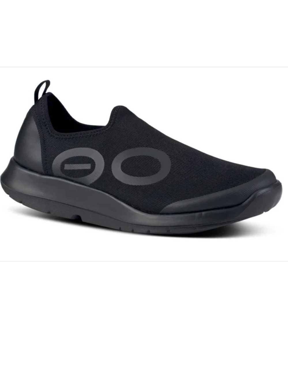 OOFOS OOmg Sport low-top recovery shoes slip on black Men’s 9.5